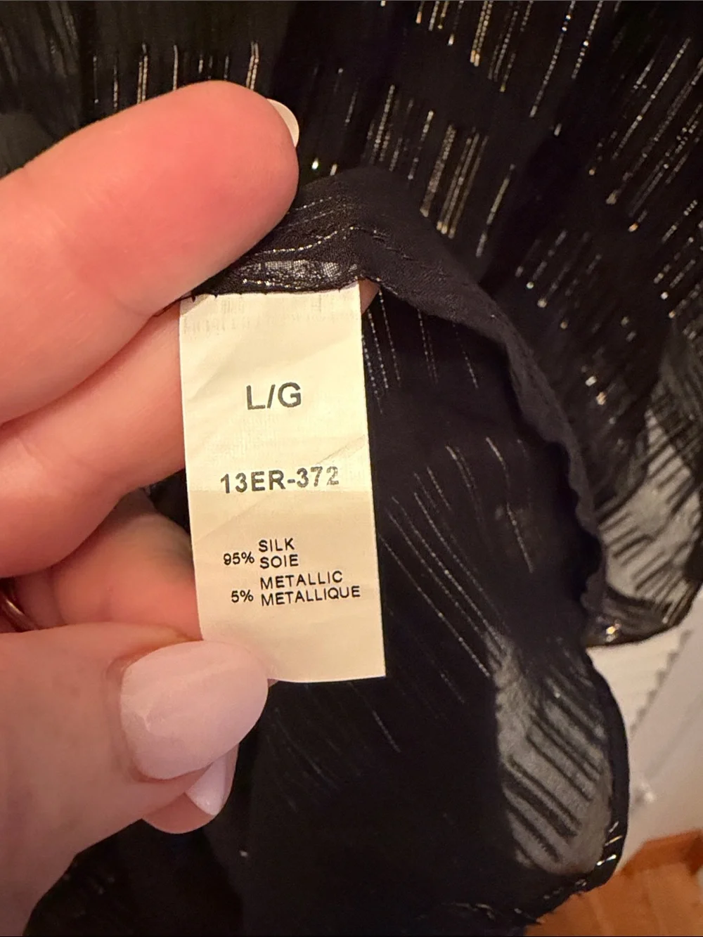 Gottex Sheer S himmer Black Tie-Front silk Cover-Up Dress L